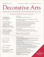 Studies in Decorative Arts cover